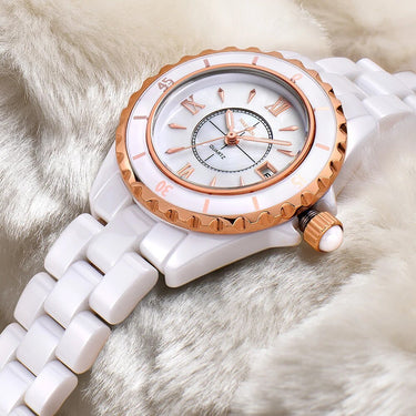 NAKZEN Brand Fashion Casual Women Quartz Watches Waterproof Ceramic Watch Female Clock Girl Gift relogio feminino Wristwatch-1