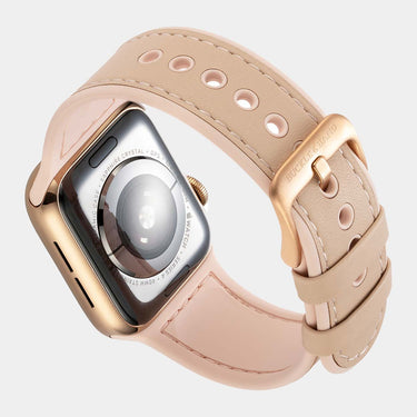Mona Hybrid Sport/Leather Apple Watch Strap - Pink-1