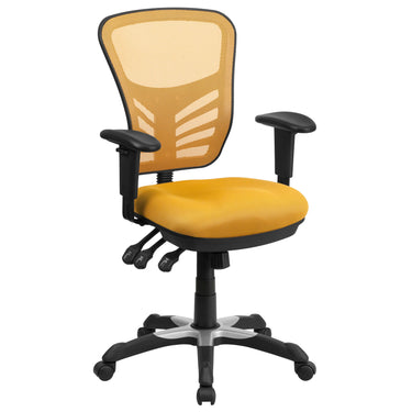 Mid-Back Mesh Swivel Office Chair with Adjustable Arms-70