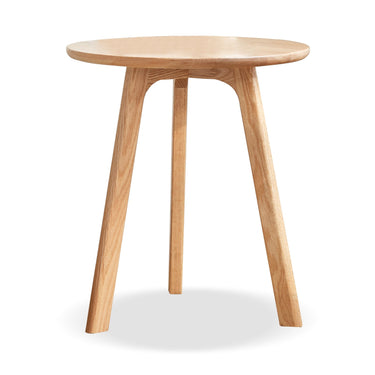 Solid Oak Wood Side Table-0