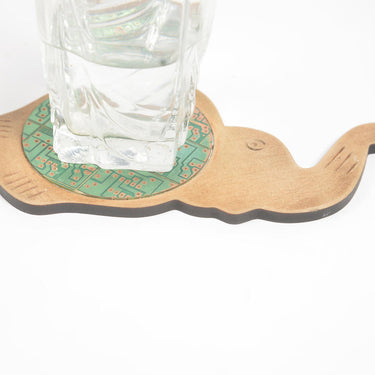 Recycled Circuit Board Mdf Elephant Coaster-1