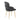 The Dahlia Contemporary Dining Chair (Set of 2) features dark gray upholstery, gold metal legs, and a silver backrest handle, displayed from a rear-side angle on a white background.