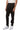 Konus Men's Track Pants With Knit Tape detail in Black - shopatkonus