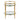 Rhonda - Contemporary / Glam Side Table - Gold / Clear