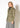 Women's Olive Windbreaker Belted Collar Jacket in Olive - shopatkonus