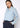 Women's Mandarin Collar Shirt Blouse In Cashmere Blue - shopatkonus