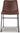 Mid Century Centiar 18.75" Dining Bucket Chair, 2 Count, Black and Brown-3