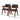 Athena - Dining Chair (Set of 2) - Black / Brown