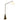 Lisbon - Floor Lamp With On / Off Switch Coned Base Hanging Shade - Antique Brass / White