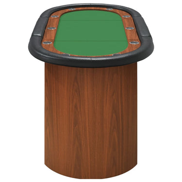 vidaXL Poker Table Texas Holdem Table for 10 Players Portable Casino Table-0
