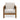 Outdoor Acacia Wood Club Chair With Wicker Accents