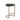 Counter Stool With Upholstered Seat, Metal Base - Charcoal / Antique Gold