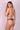 Back view of a Model wearing a Lonarc swimsuit 2-piece Black Nude
