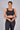 Sophia Recycled Core Compression Longline Bra in Matte Black by Wear Love More