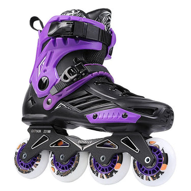 Professional Adult 4 Wheel Roller Skates Shoes Inline Skate Sneakers 80mm Wheels Sliding Free Skating Patins