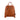 RB1018AM | Women's Backpack Double Compartment in Genuine Leather Made in Italy with Adjustable Shoulder Straps. Gunmetal Metal Accessories - Paprika Color - Dimensions: cm 26 x 30 x 14.5-4