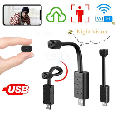 4MP Wifi USB Surveillance Mini Camera | 120° Ultra Wide Angle Motion Detection|Night Vision