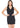 V-neck Sleeveless Bodycon Dress In Black - shopatkonus