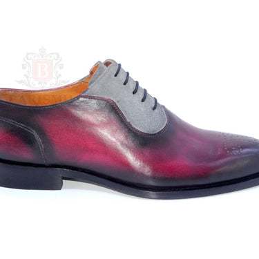Logan II- Burgundy Oxford Shoes-1