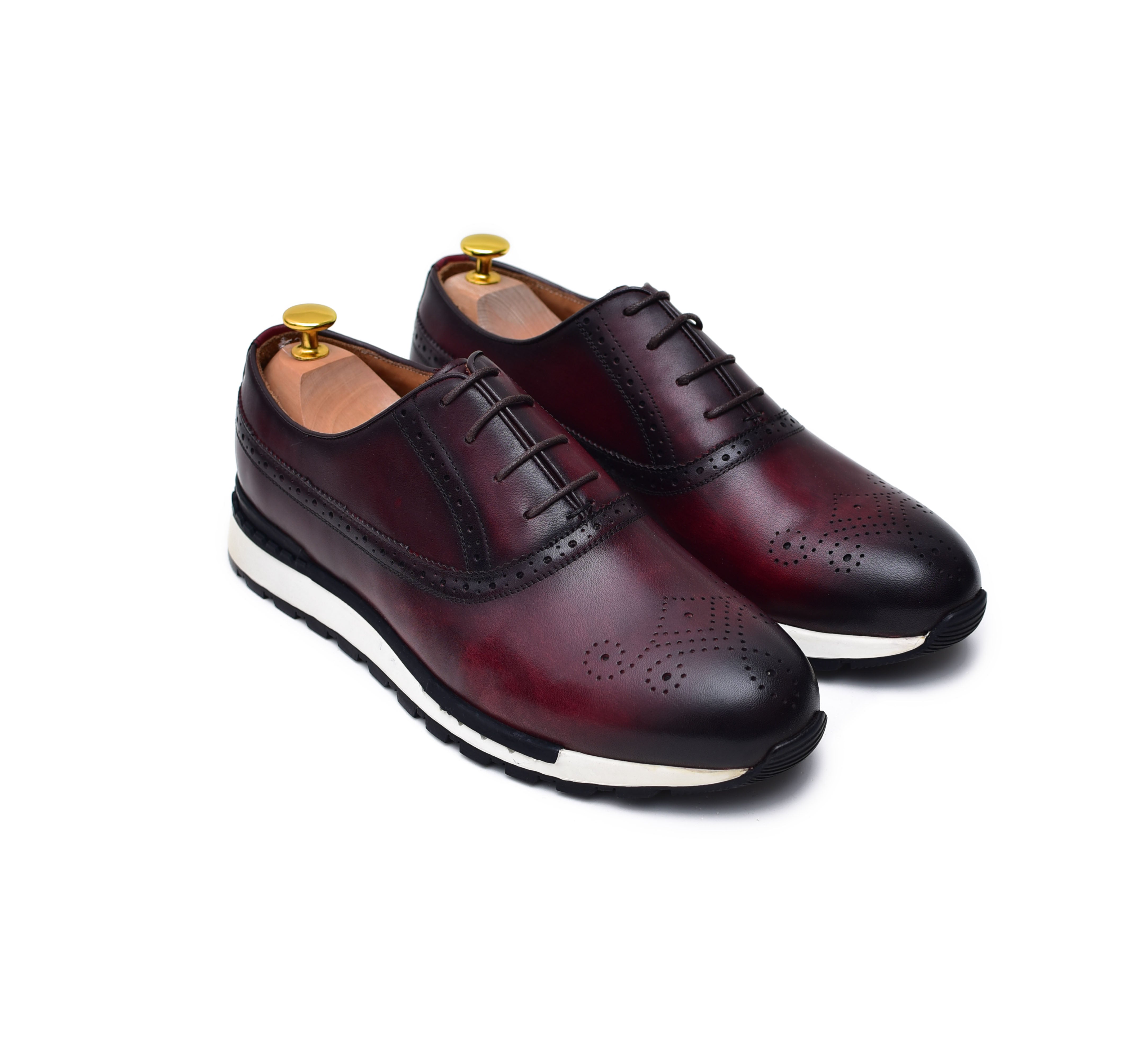 Archie Letherin Archie II - Coffee Leather Sneakers – FairDistrict®