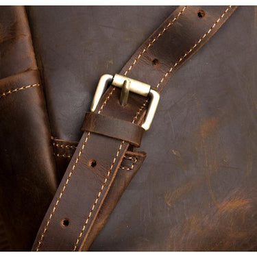 The Vernon Backpack | Genuine Vintage Leather Minimalist Backpack-20