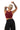 Dark Red Seamless cropped tank top from Ekoluxe sustainable loungewear brand