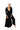 Black kimono wrap dress by Ekoluxe sustainable loungewear