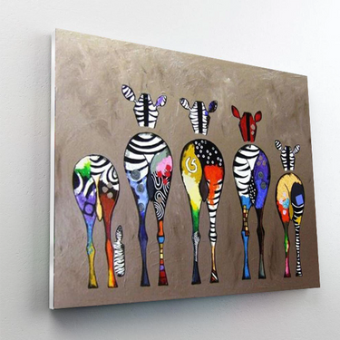 Zebra Family Paint By Number Painting Set-1