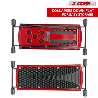 5 Core Adjustable Red Guitar Footstool -1
