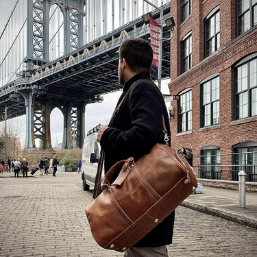 The Dagny Weekender | Large Leather Duffle Bag-1