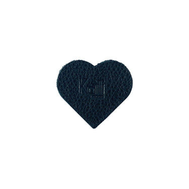 K0038AB | Heart Bookmark in Genuine Leather Col. Black-0