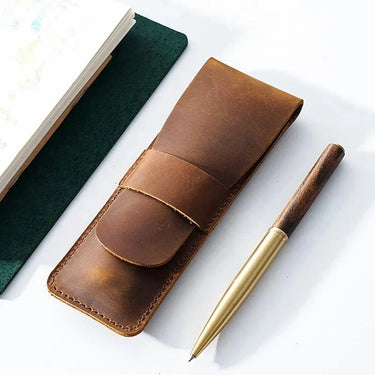 Paiman Leather Pen Holder | Handmade Leather Fountain Pen Pouch-1