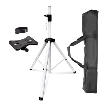 5 Core Speakers Stands 1 Piece White Heavy Duty Height Adjustable Tripod PA Speaker Stand For Large Speakers DJ Stand Para Bocinas Includes Carry Bag- SS HD 1 PK WH BAG-0