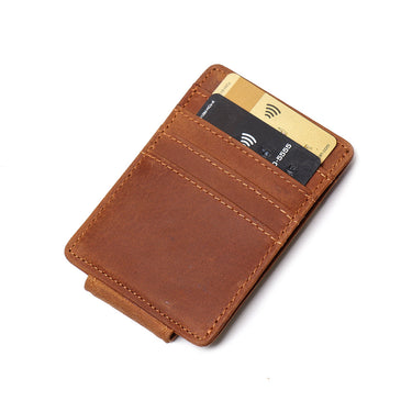 The Walden | Handmade Leather Front Pocket Wallet with Money Clip-1