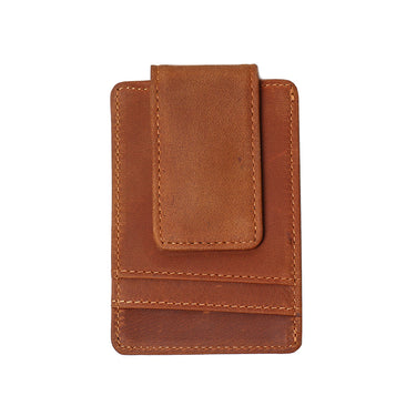 The Walden | Handmade Leather Front Pocket Wallet with Money Clip-0
